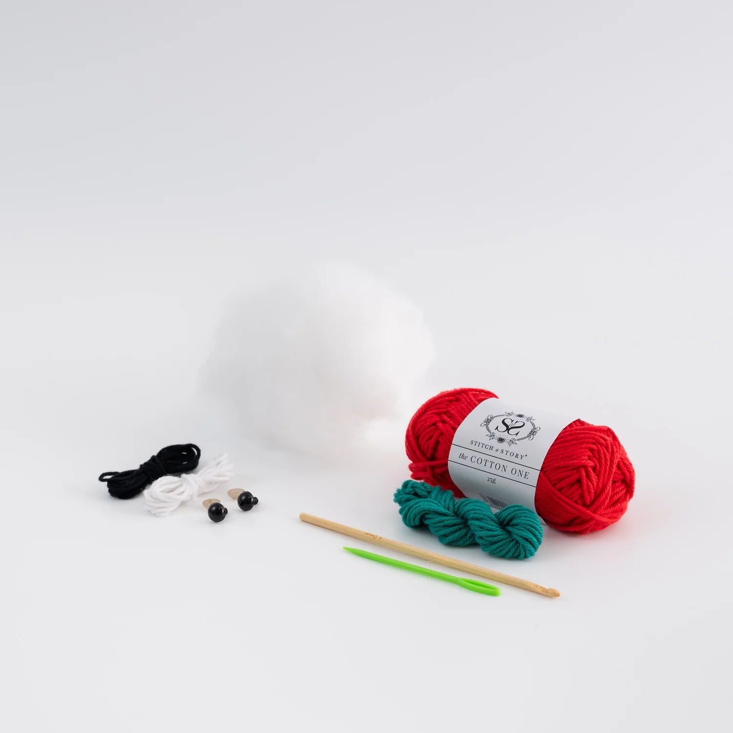 Aubrey the Strawberry Amigurumi Crochet Kit - Image 5