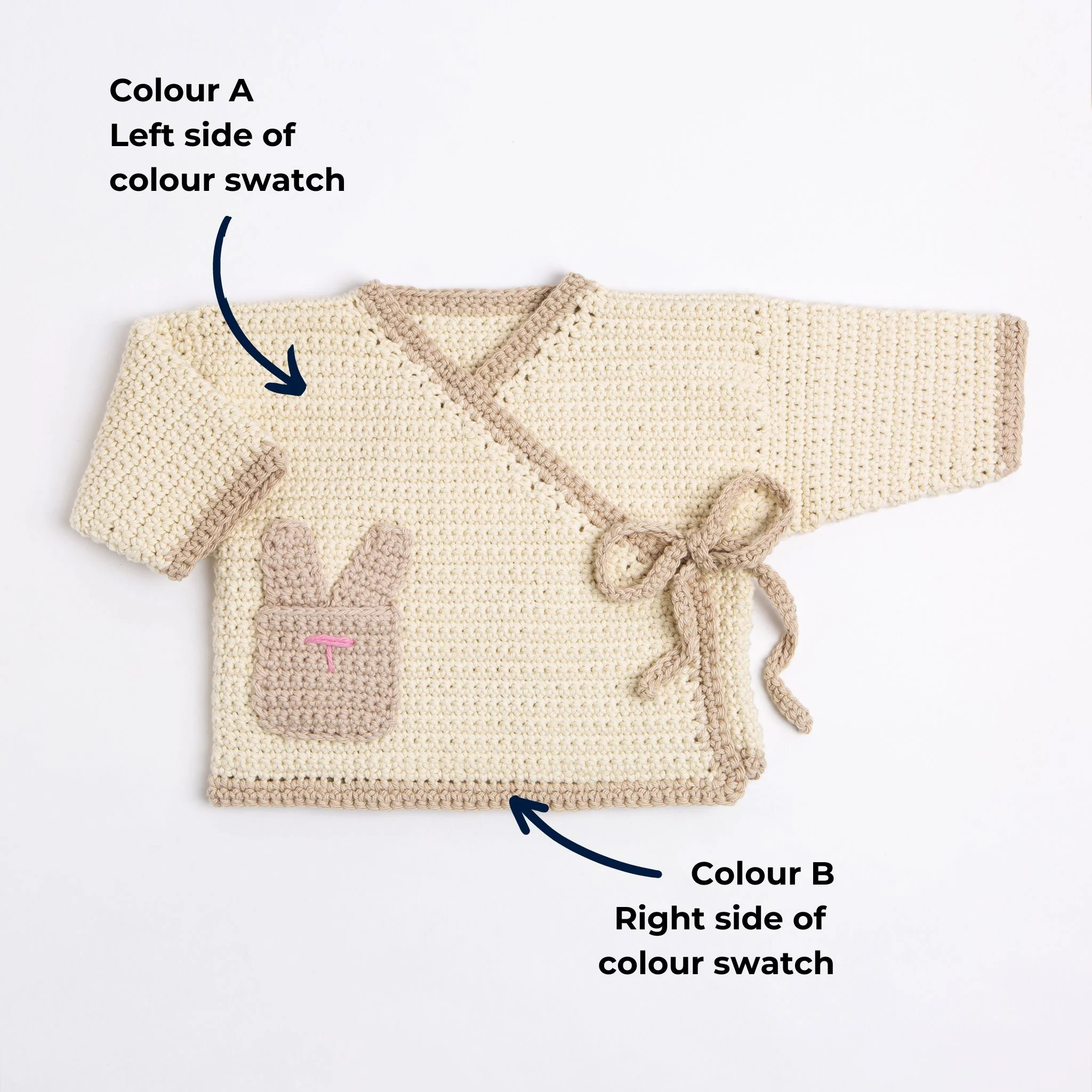 Kali Bunny Baby Cardigan Crochet Kit - Image 5