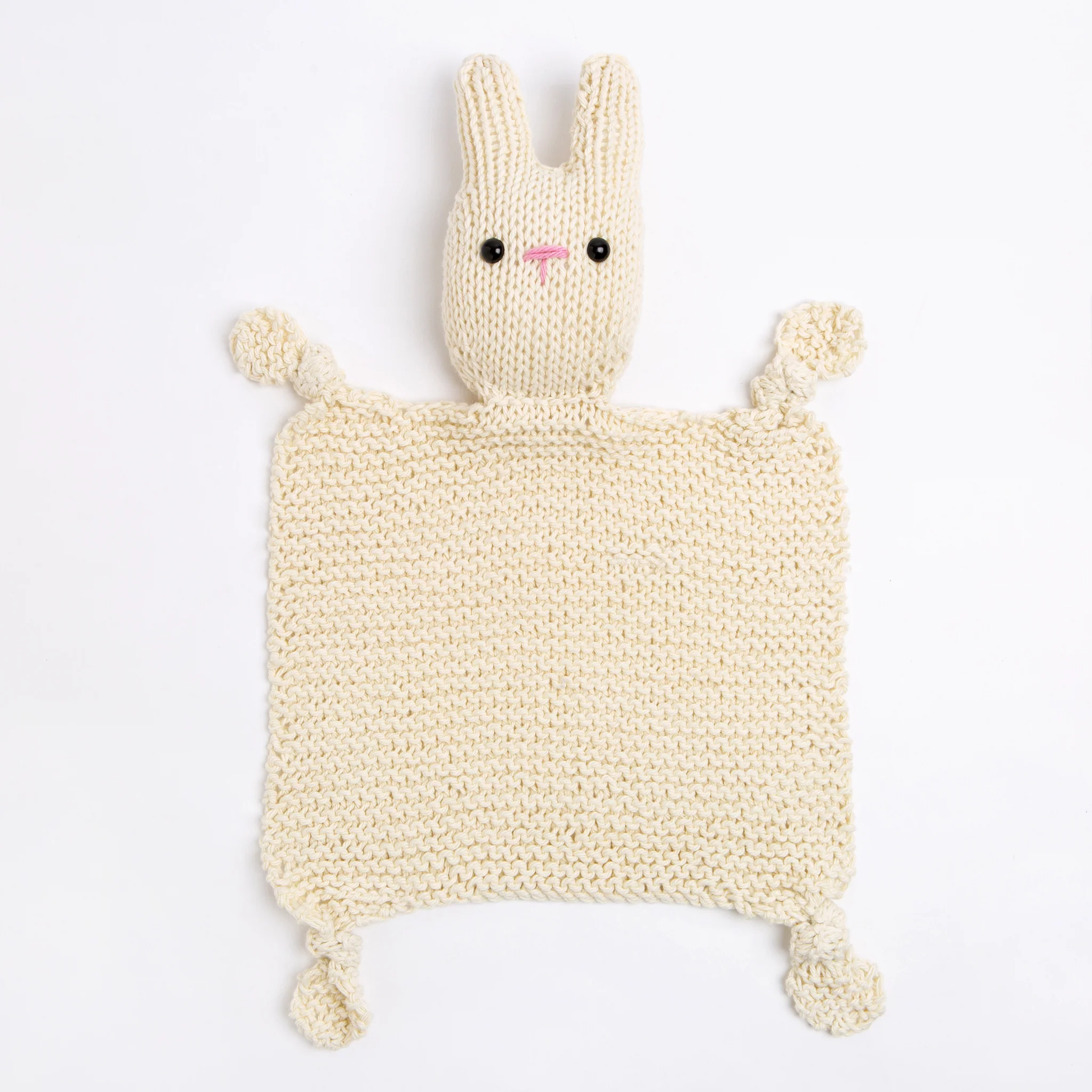 Kris Bunny Baby Comforter Knitting Kit - Image 3