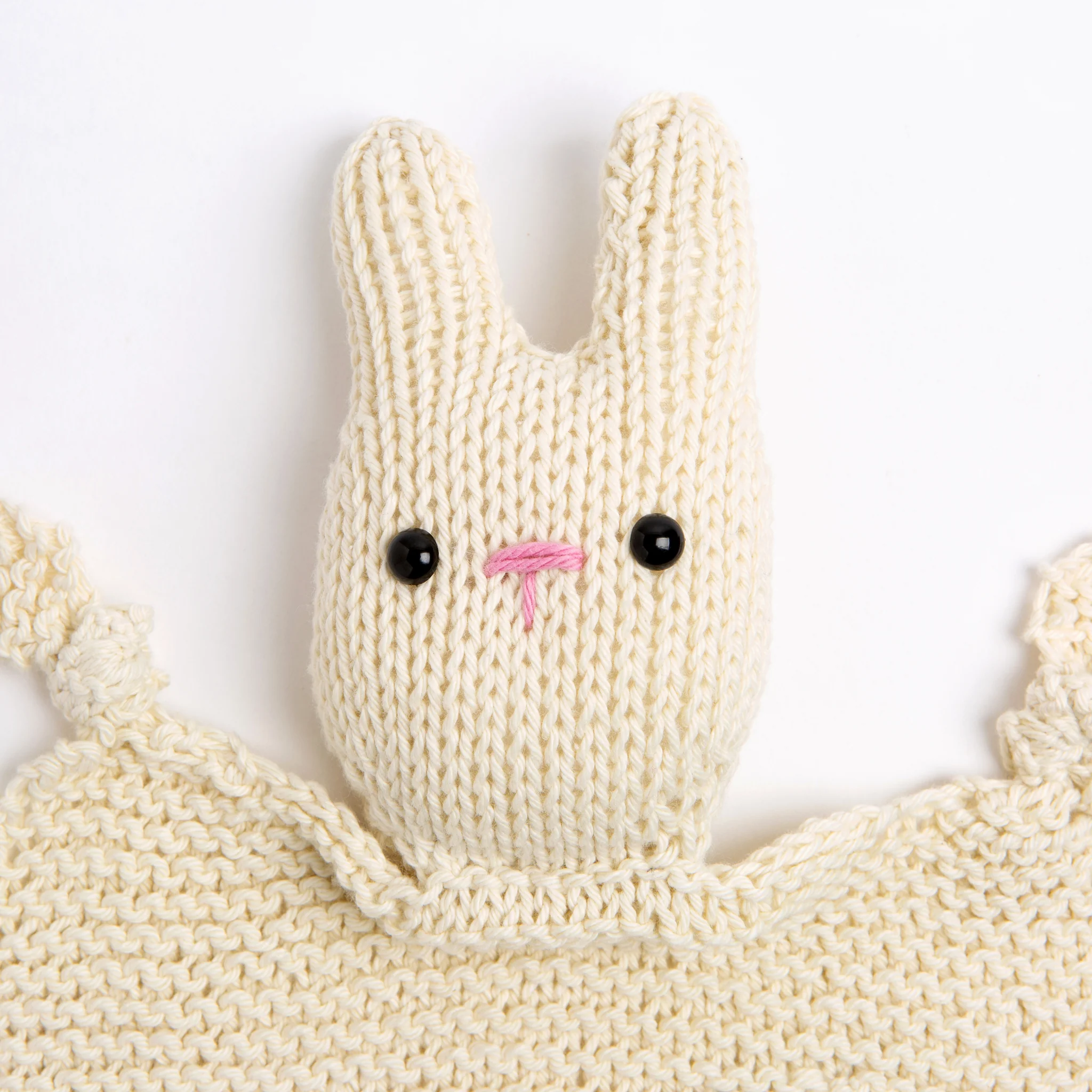 Kris Bunny Baby Comforter Knitting Kit - Image 4