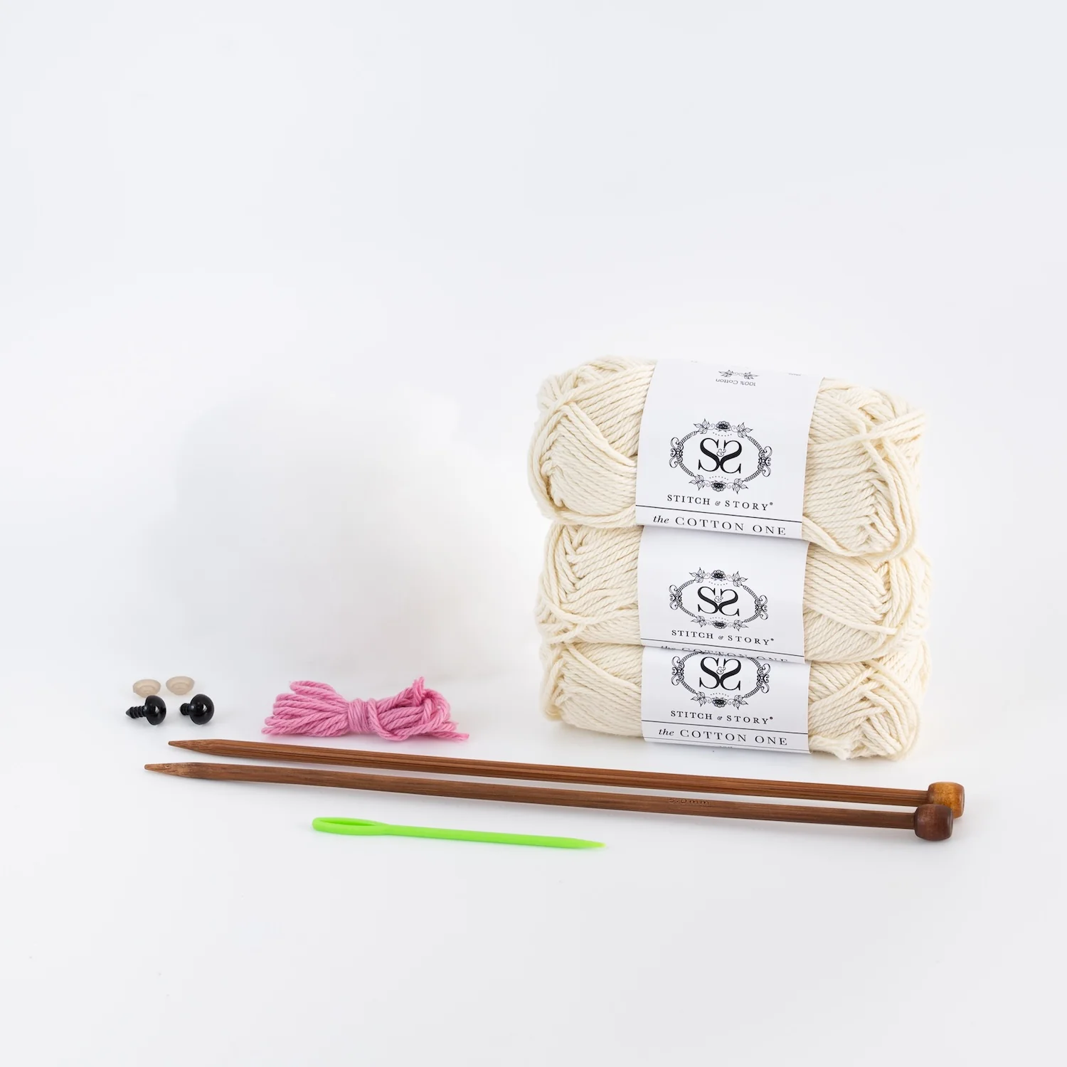 Kris Bunny Baby Comforter Knitting Kit - Image 6