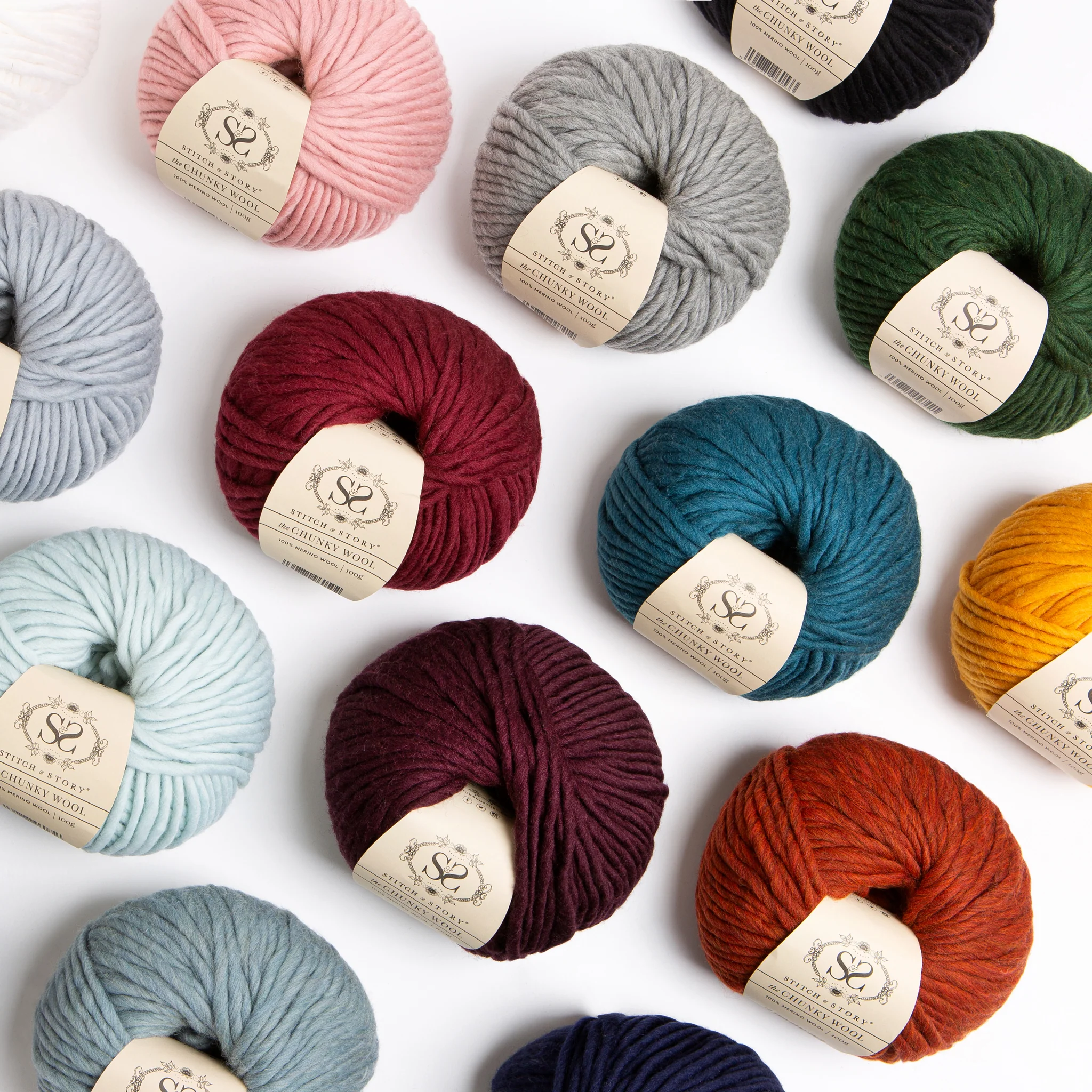 The Chunky Wool 100g balls - Image 3