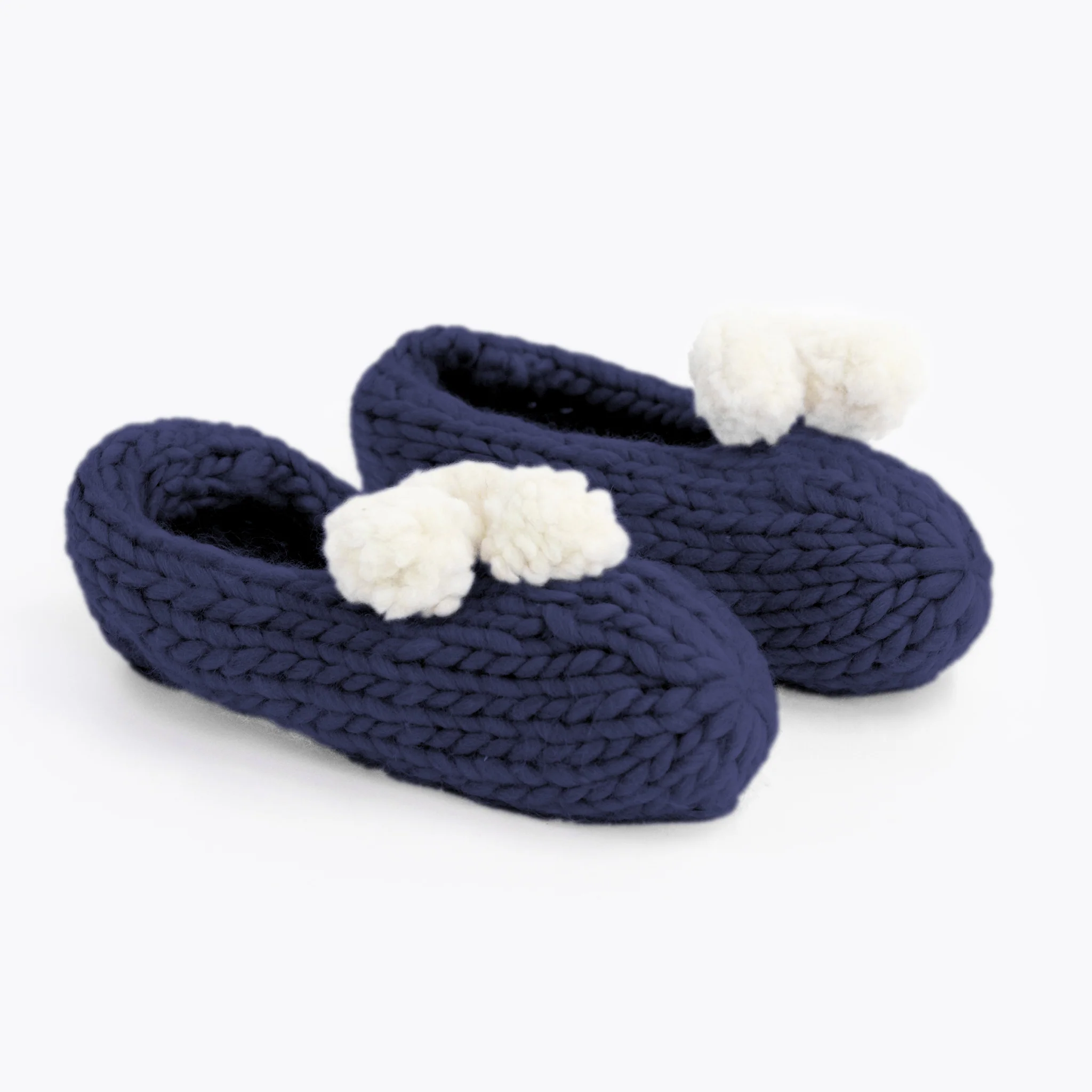 Lola Pom Slippers Knitting Kit - Image 12