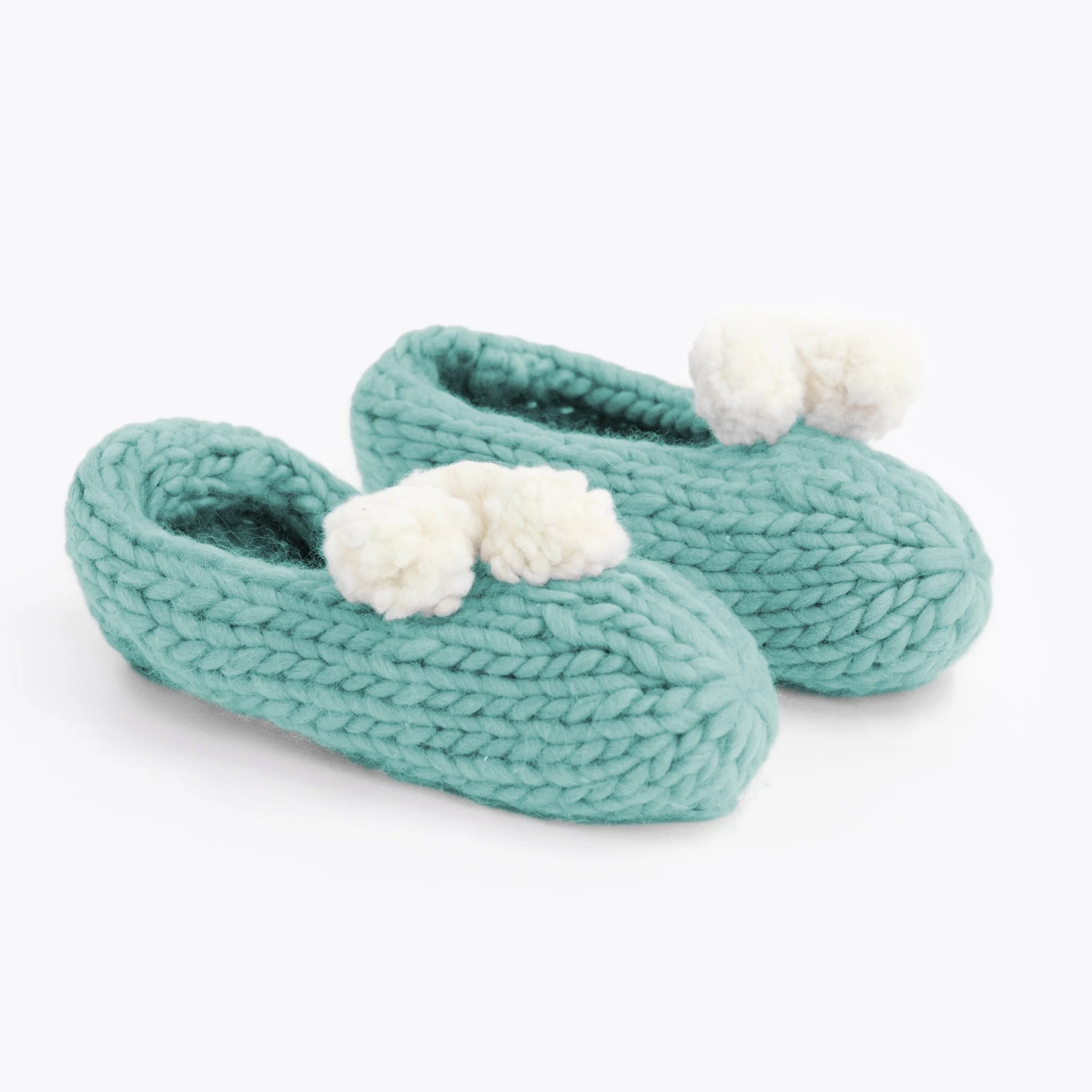 Lola Pom Slippers Knitting Kit - Image 13
