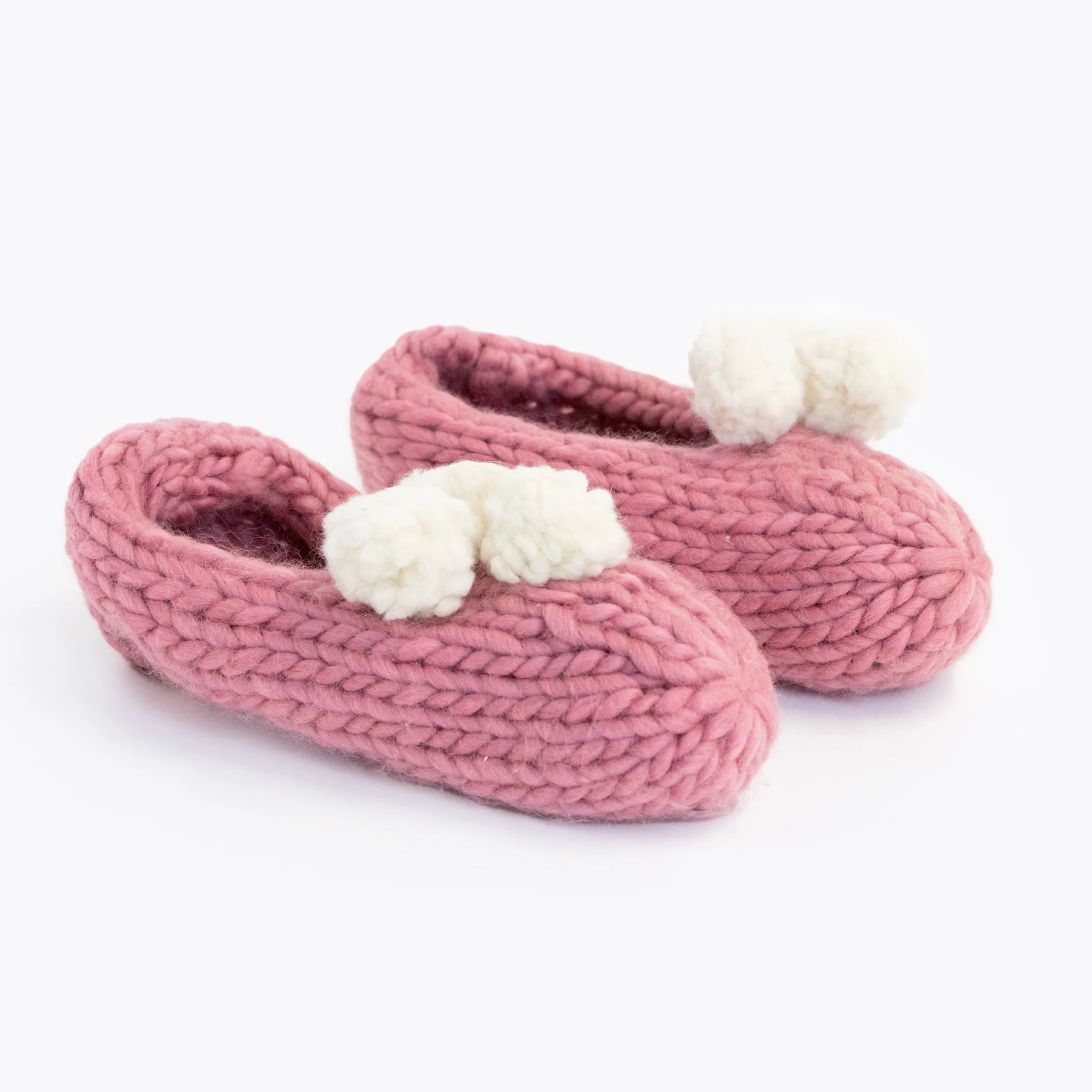 Lola Pom Slippers Knitting Kit - Image 8