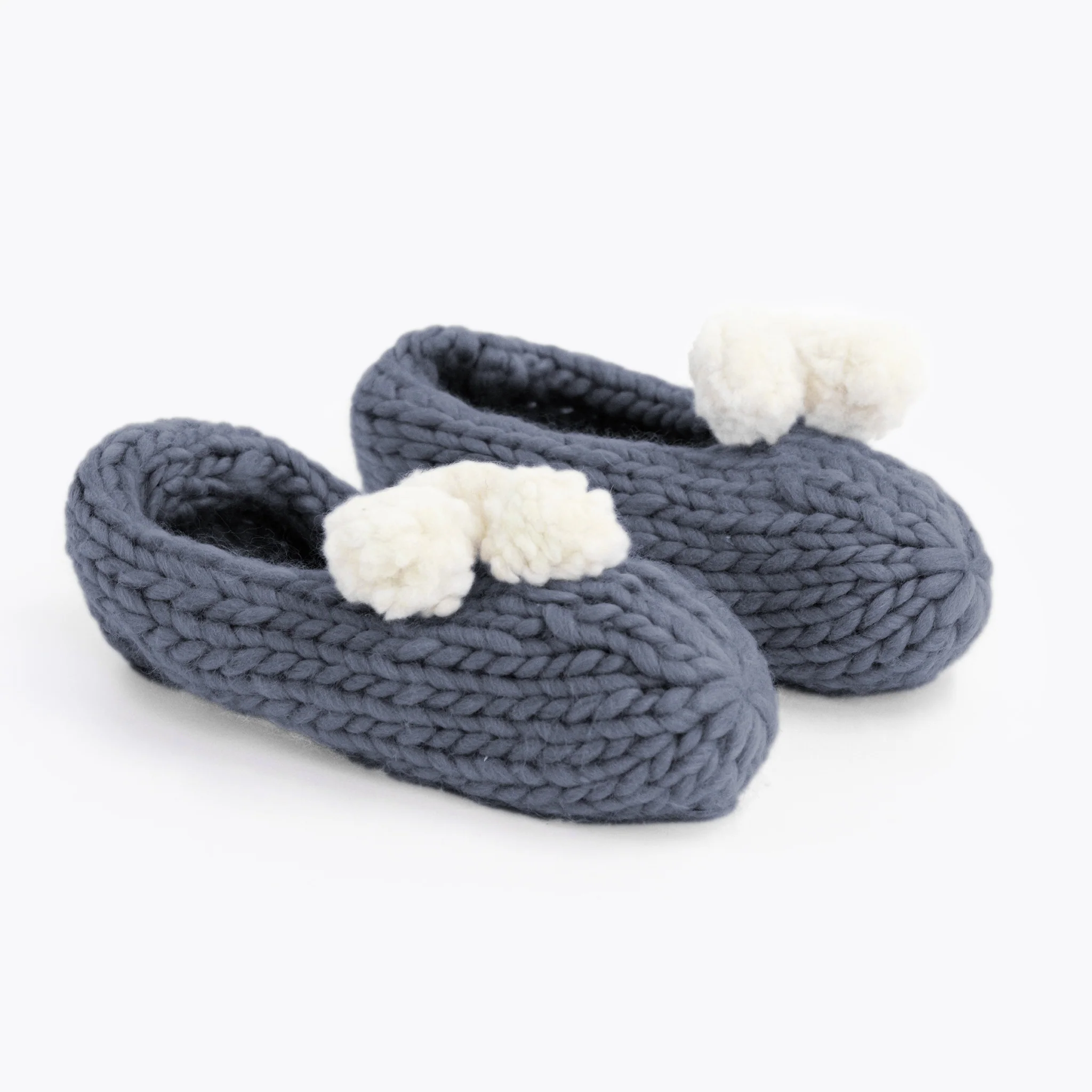 Lola Pom Slippers Knitting Kit - Image 9